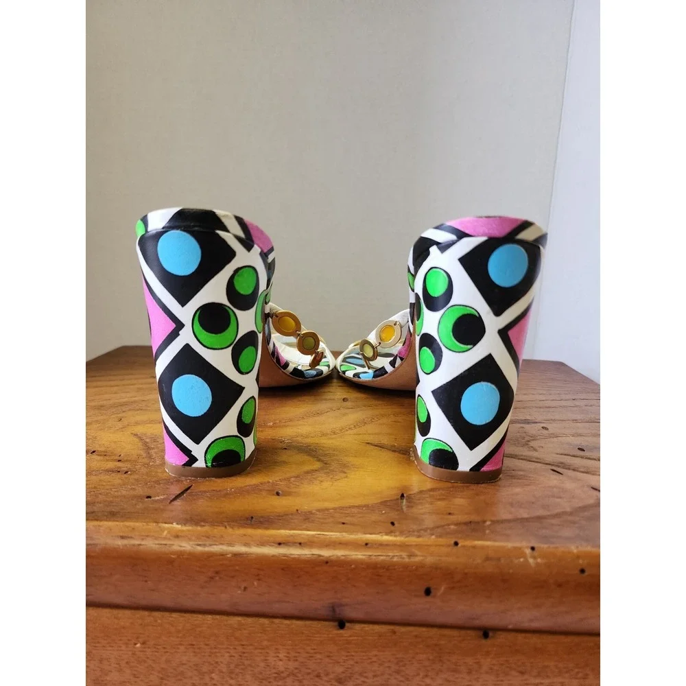 giuseppe zanotti For Vicini NEW SZ 8 Handpainted Embellished Sandals